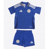 Leicester City Heimtrikotsatz Kinder 2024-25 Kurzarm (+ Kurze Hosen)